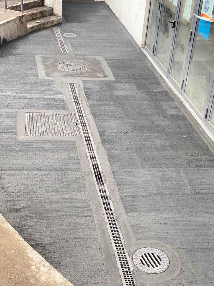 Béton coloré balayé Geispolsheim