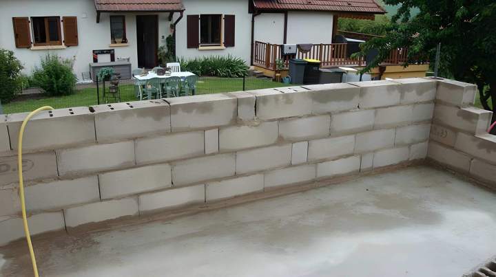 Création terrasse en béton Geispolsheim