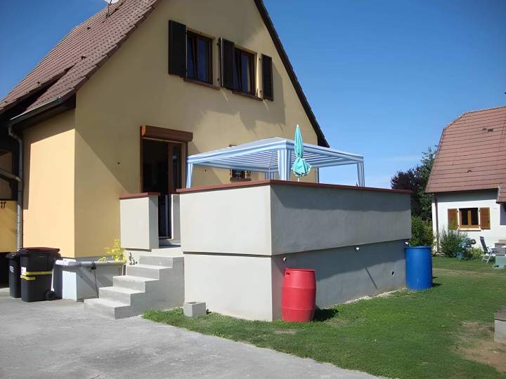 Aménagement terrasse maison Geispolsheim