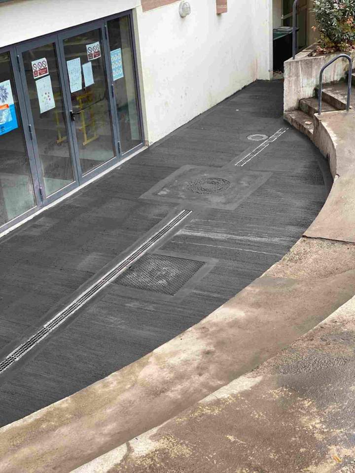 Béton coloré balayé Geispolsheim