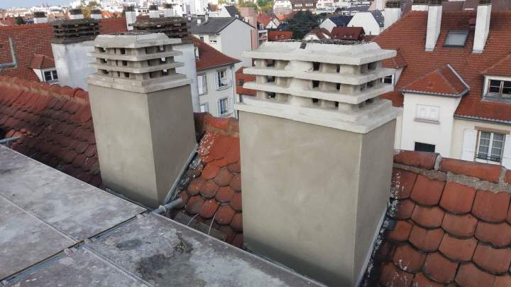 Crépi cheminée Geispolsheim